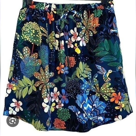 Loft L floral skirt, elastic waist - Picture 1 of 11